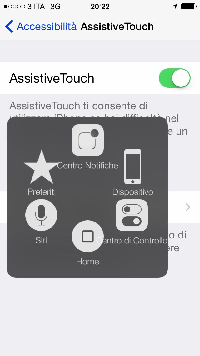 iOS 8 assistive touch