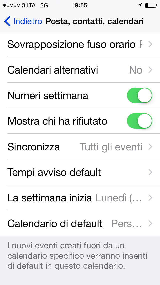 app calendario iOS 8