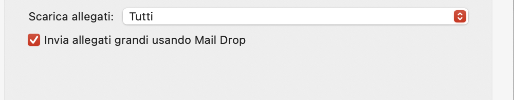 attivazione mail drop