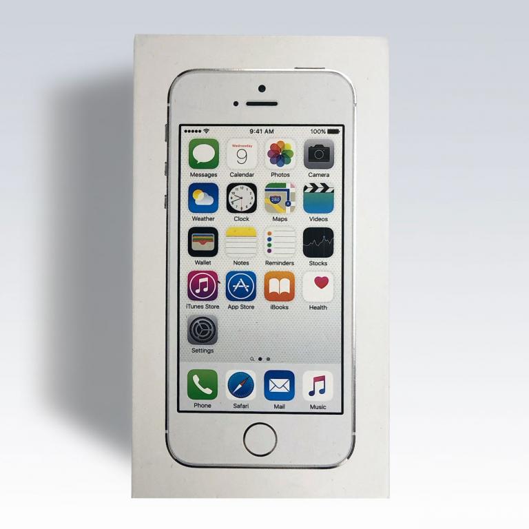 Apple iPhone 5s imballaggio CONFEZIONE ORIGINALE SCATOLA OVP imballaggio vuoto ARGENTO 